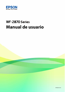 Manual de uso Epson WorkForce WF-2870DWF Impresora multifunción