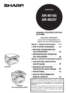 Hướng dẫn sử dụng Sharp AR-M165 Máy in đa chức năng