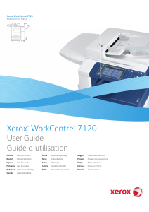 Käyttöohje Xerox WorkCentre 7120 Monitoimitulostin