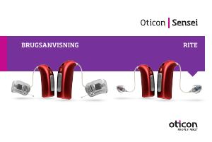Brugsanvisning Oticon Sensei RITE 85 Høreapparat