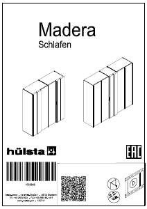 Handleiding Hülsta MADERA Kledingkast