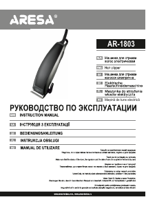 Instrukcja Aresa AR-1803 Strzyżarka do włosów