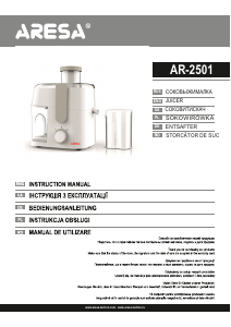 Посібник Aresa AR-2501 Соковижималка