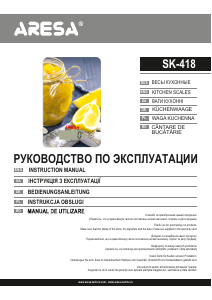 Manual Aresa SK-418 Cântar de bucătărie