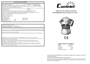 Handleiding Comelec EX1000 Citruspers