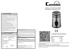 Manual Comelec MC1251 Coffee Grinder