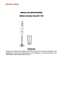 Manual de uso Comelec MI7139 Batidora de mano