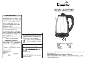 Manual de uso Comelec WK7314 Hervidor