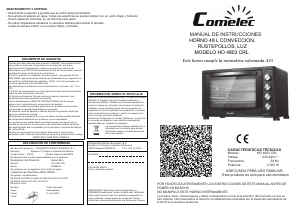 Manual Comelec HO4803CRL Oven