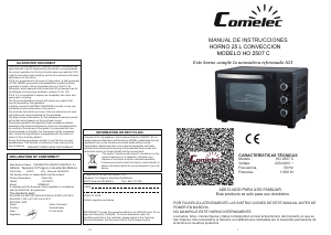 Manual de uso Comelec HO2507C Horno