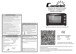 Manual Comelec HO2808C Forno
