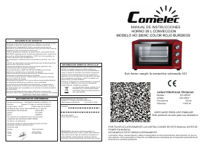 Manual Comelec HO2809C Forno