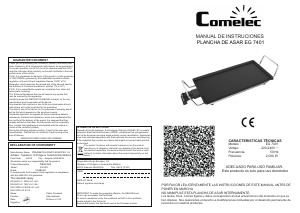 Manual de uso Comelec EG7401 Parrilla de mesa