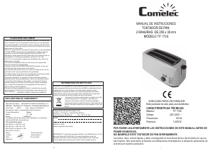 Manual Comelec TP1728 Torradeira