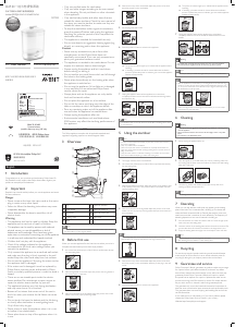 说明书 飞利浦SCF922 Avent奶瓶消毒器