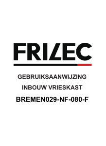 Handleiding Frilec BREMEN029-NF-080F Vriezer