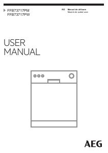 Manual AEG FFB73717PM Maşină de spălat vase