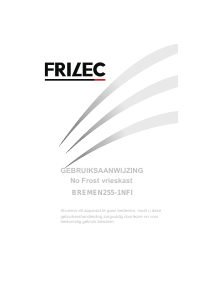 Handleiding Frilec BREMEN255-1NFI Vriezer