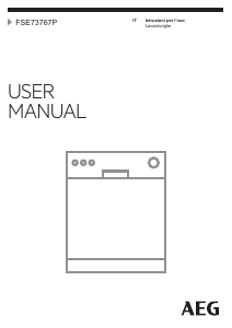 Manuale AEG FSE73767P Lavastoviglie