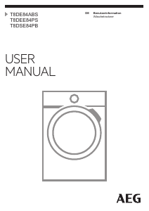 Bedienungsanleitung AEG T8DE84ABS Trockner