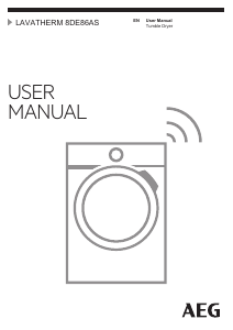 Manual AEG T8DE86AS Dryer