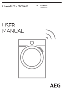 Manual AEG T8DE96685 Dryer