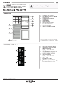 Manuale Whirlpool WB70E 973 X Frigorifero-congelatore