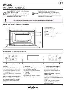 Bruksanvisning Whirlpool W6 MD440 NB Mikrovågsugn