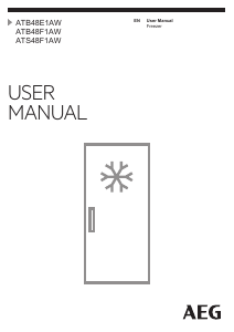 Manual AEG ATB48F1AW Freezer