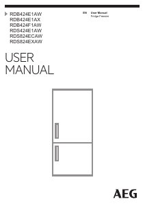 Manual AEG RDS424E1AW Fridge-Freezer