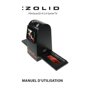 Mode d’emploi Zolid FilmScan35-II-2.4-Sortie TV Scanner de film
