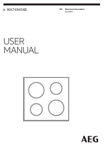 Bedienungsanleitung AEG IKK74545XB Kochfeld