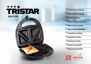 Manual de uso Tristar SA-2129 Grill de contacto