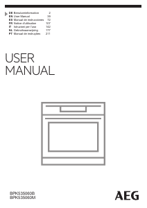 Manual de uso AEG BPK535060M Horno