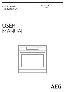 Manual AEG BPK546360M Oven