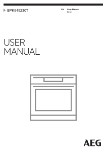 Manual AEG BPK949230T Oven