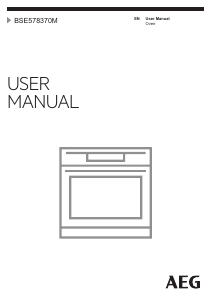 Manual AEG BSE578370M Oven