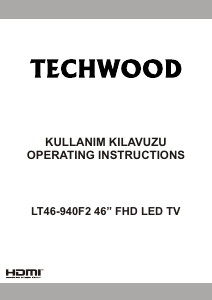 Kullanım kılavuzu Techwood LT46-940F2 LED televizyon