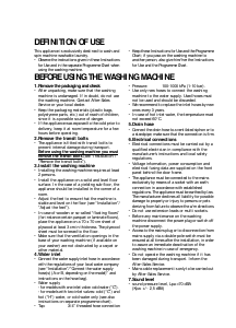 Manual Whirlpool AWM 9110 BS Washing Machine
