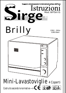 Manuale Sirge Brilly Lavastoviglie