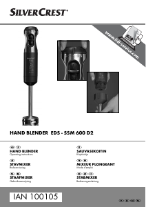 Manual SilverCrest EDS - SSM 600 D2 Hand Blender