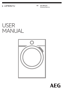 Handleiding AEG L6FBI821U Wasmachine