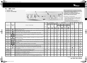 Handleiding Whirlpool AWM 5150 Wasmachine