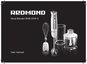 Manuale Redmond RHB-2939-E Frullatore a mano
