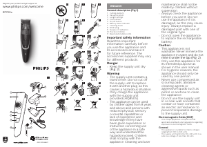 Manual Philips BT7204 Aparador de barba