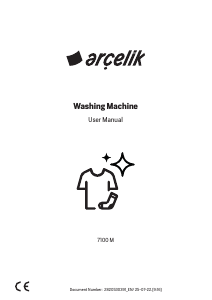 Manual Arçelik 7100 M Washing Machine