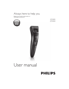 Manual Philips QT4000 Beard Trimmer