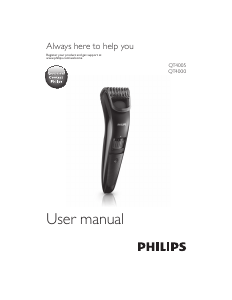 Manual Philips QT4005 Beard Trimmer