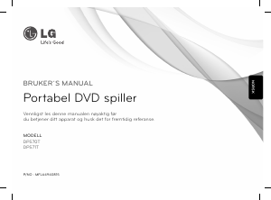Bruksanvisning LG DP571T DVD-spiller