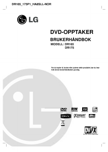 Bruksanvisning LG DR165P1 DVD-spiller